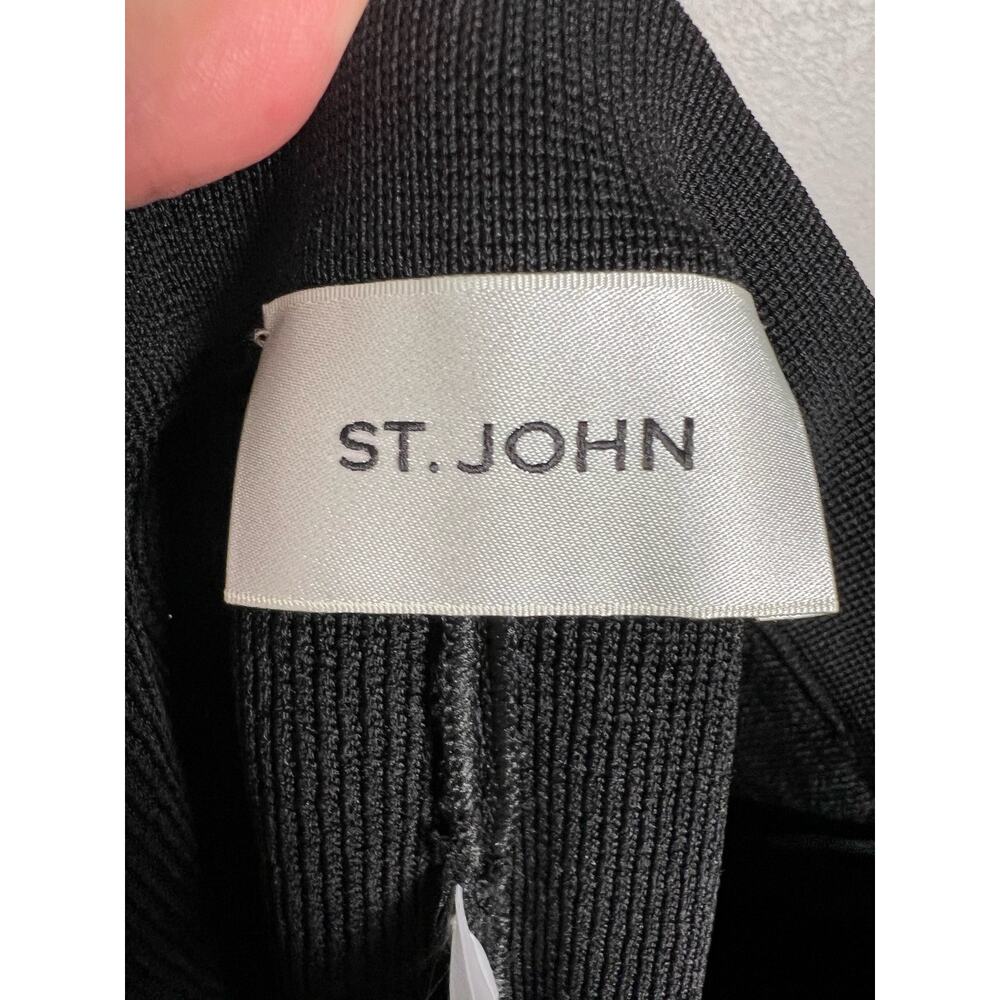 St. John Collection Black Knit Wide Leg Pants Size S - Picture 9 of 9